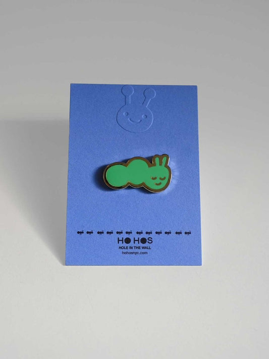 "Caterpillar" Enamel pin. Designed by HO HOS HOLE IN THE WALL (NYC)