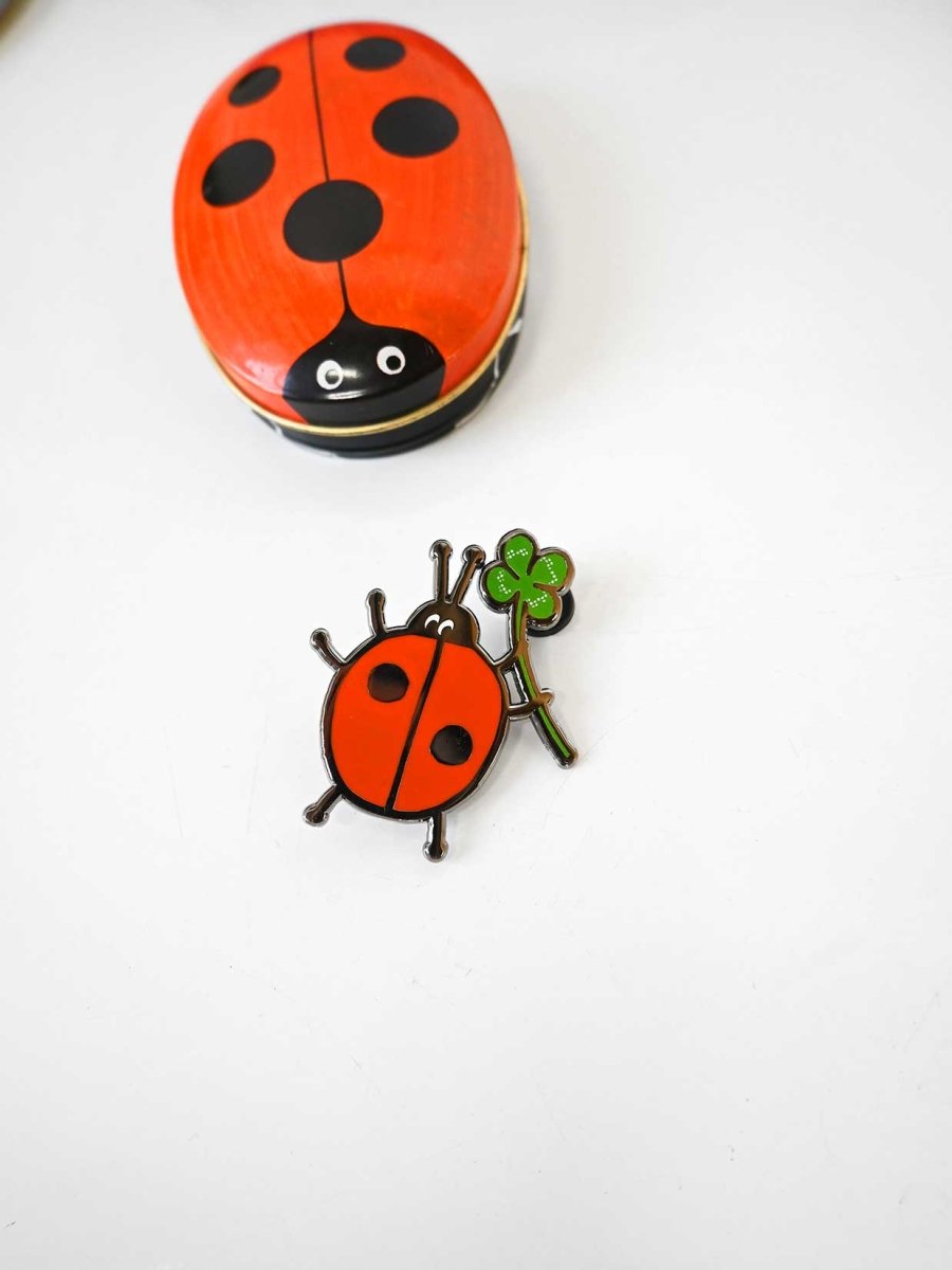 "Lucky Bug" Enamel pin, designed by HO HOS HOLE IN THE WALL (NYC)