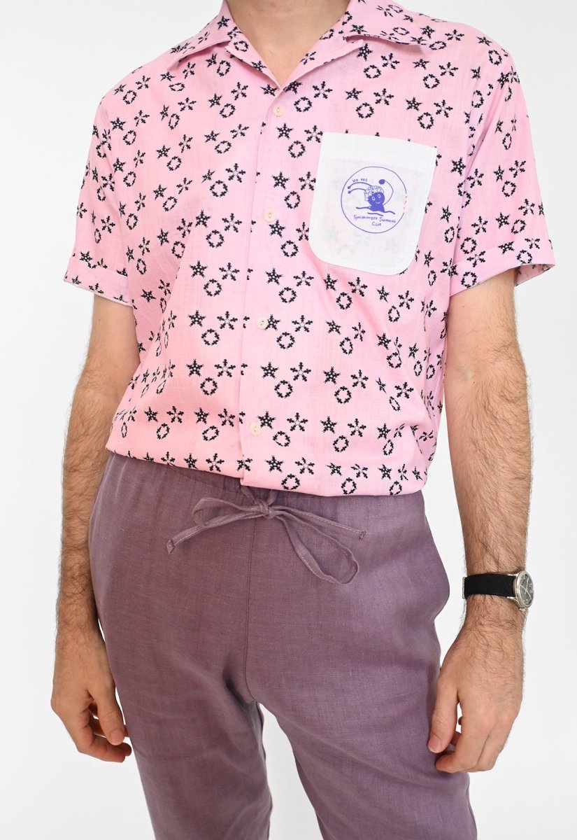 Camiseta abotonada "Club Natación Sincronizada" - Aguas Rosa